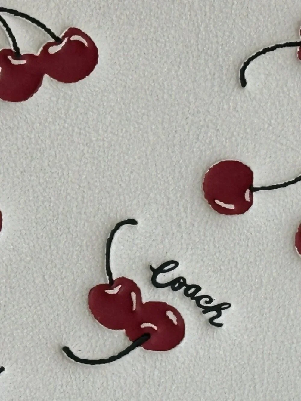 COACH NOTEBOOK with CHERRY PRINT :NWT  CHERRIES  CFA44